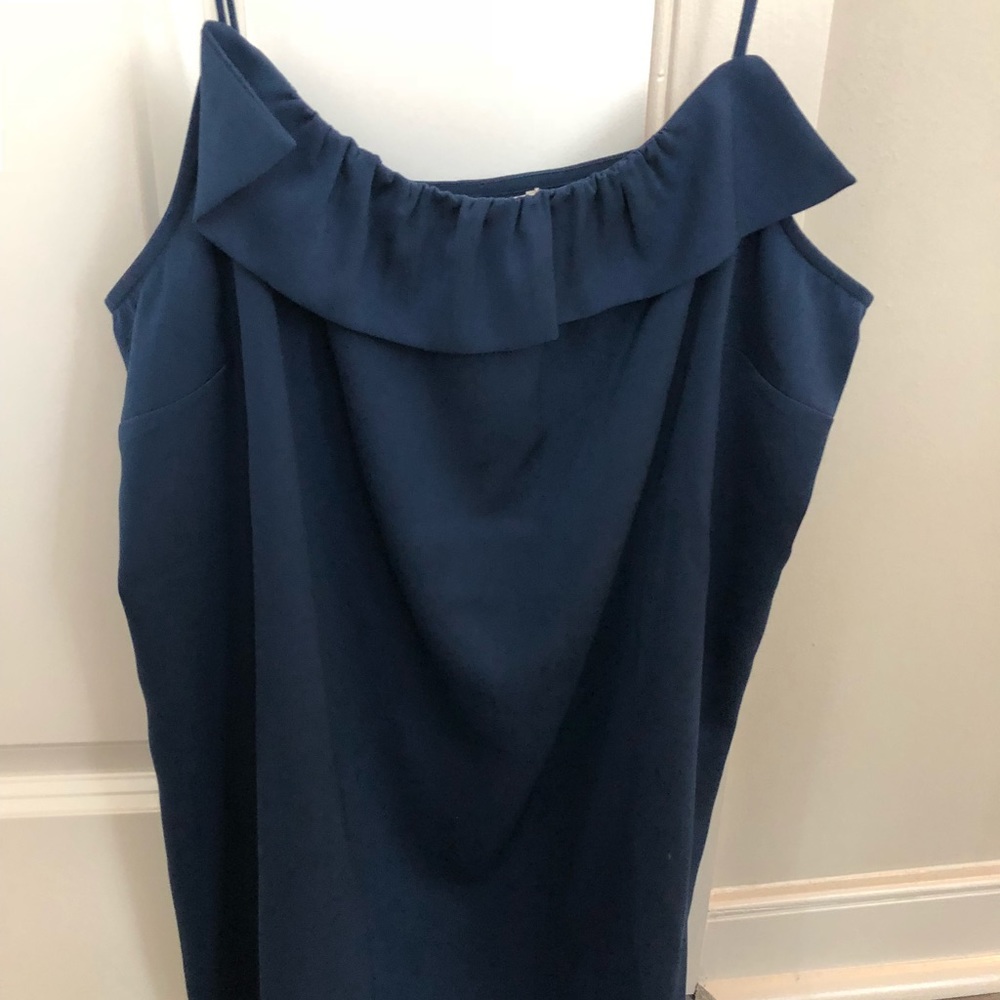 Jcrew navy silk tank top